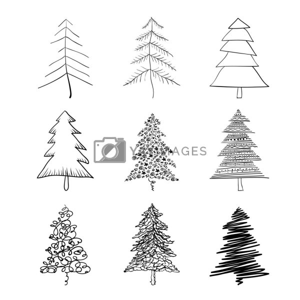 Схематическое изображение елки