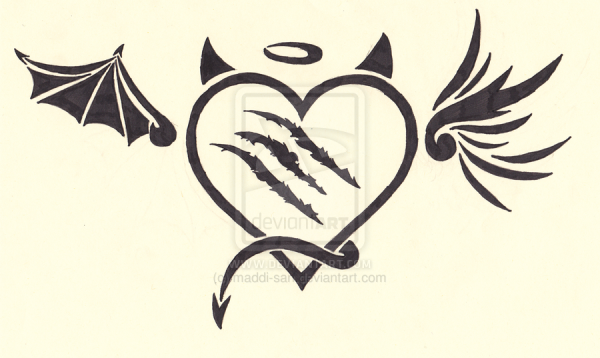 Сердце для срисовки