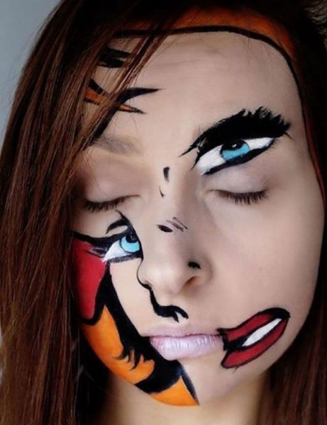 Грим на лице