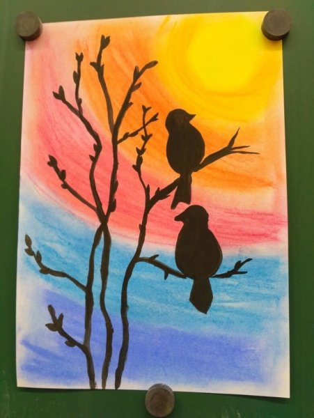 Рисунки красками