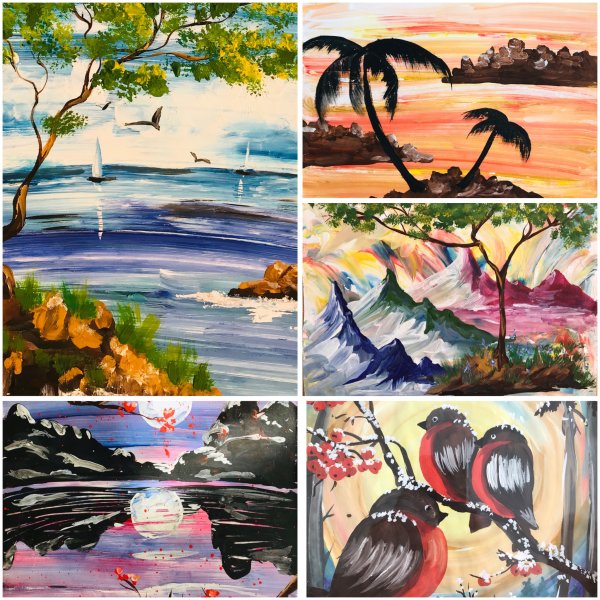 Классные рисунки красками