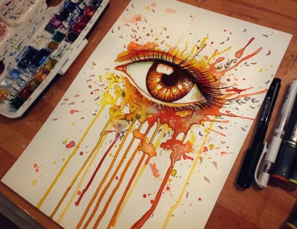 Пейзаж акварелью для начинающих