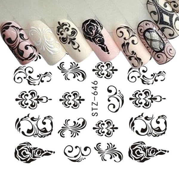 Простые рисунки на ногтях