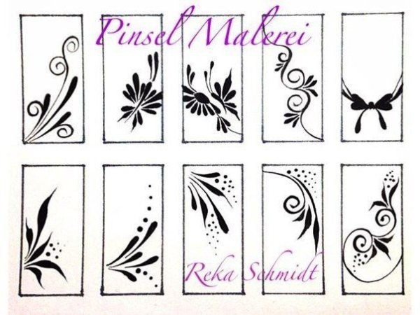 Простые цветочки на ногтях для начинающих