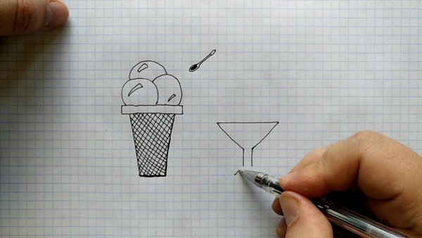 Рисунки по клеточкам маленькие ручкой