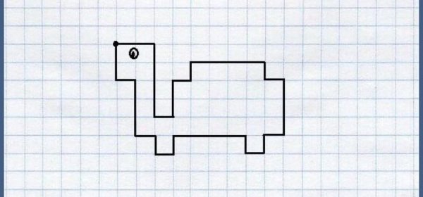 Узоры в клеточку в тетради