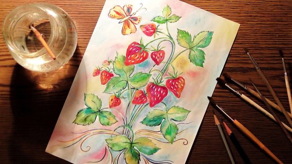 Необычное рисование красками