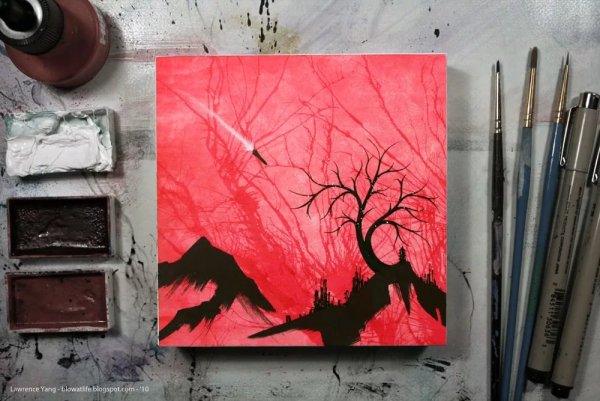 Идея для рисования с пятнами