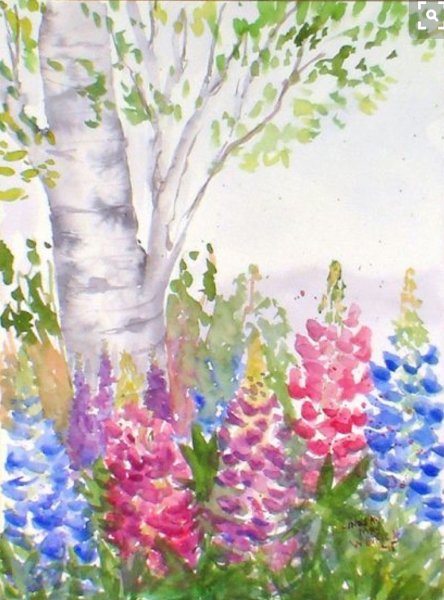 Поэтапные рисунки гуашью