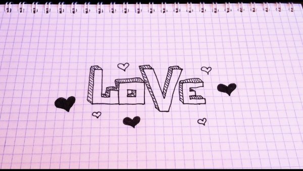 Рисунки в тетради