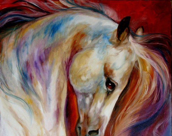 Лошадки художница Marcia Baldwin