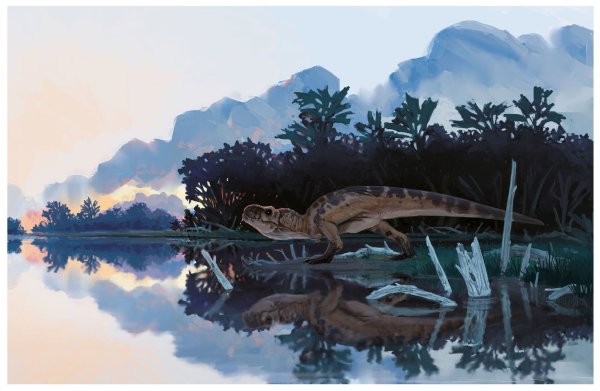 Динозавры акварель