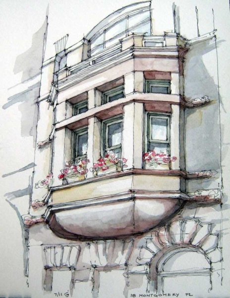 Архитектура акварелью