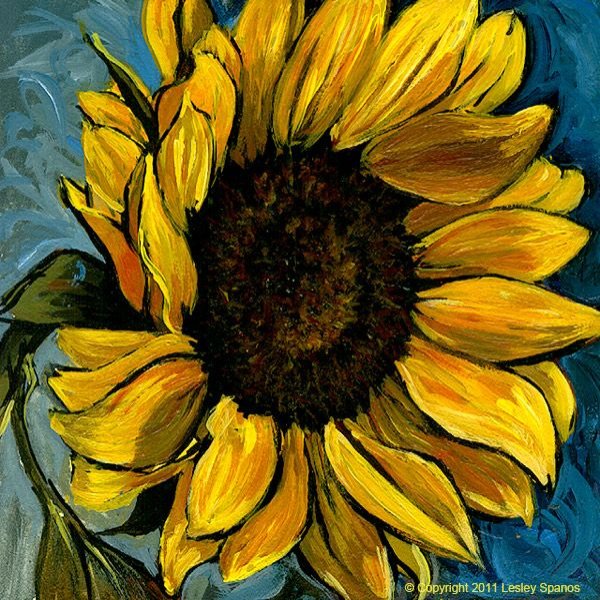 Рисование подсолнух