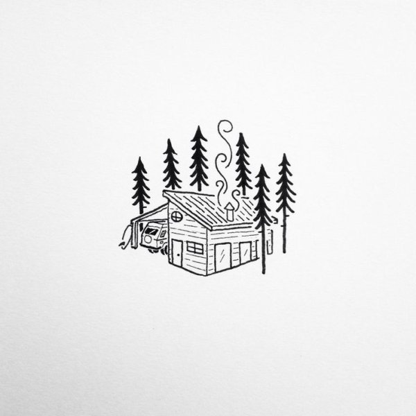 Иллюстрация Минимализм домик