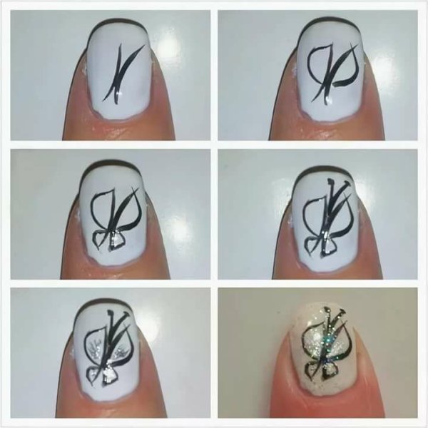 Простые узоры для маникюра