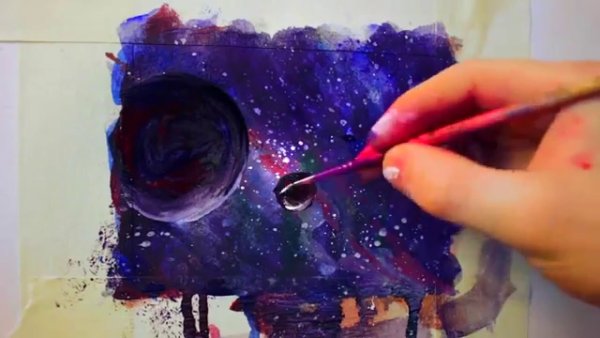 Космас красками и гупкой