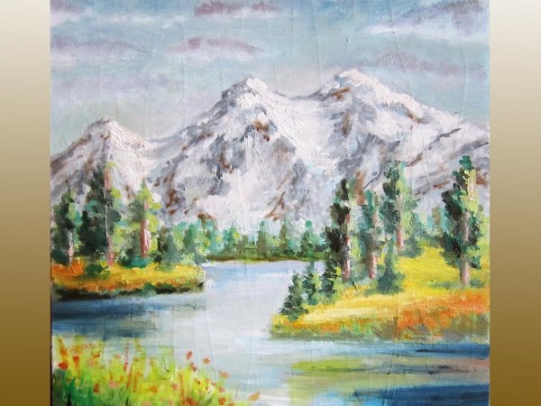 Природа гуашью