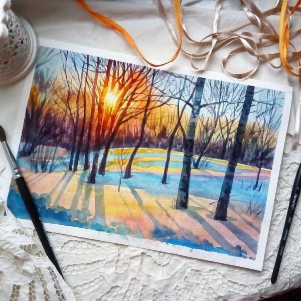 Зимний фонарик Ольга Базанова