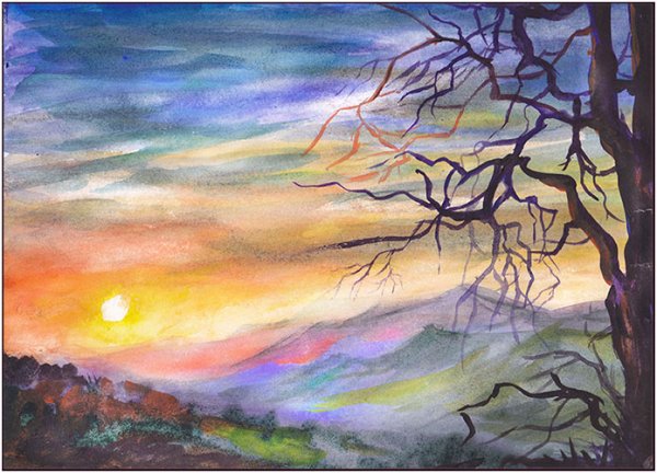 Рисунки акварелью для начинающих