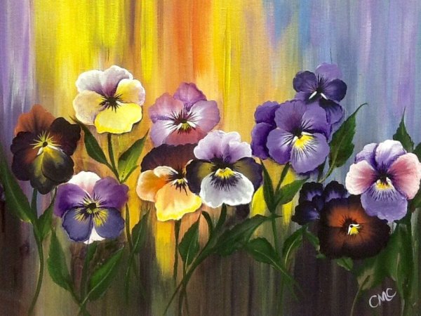 Рисование цветов акварелью