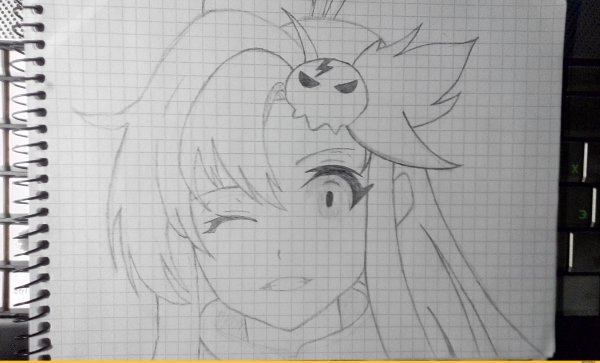 Аниме рисунки в тетради