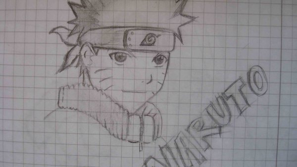 Аниме рисунки карандашом в тетради