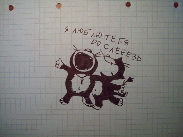 Рисунки карандашом в тетради