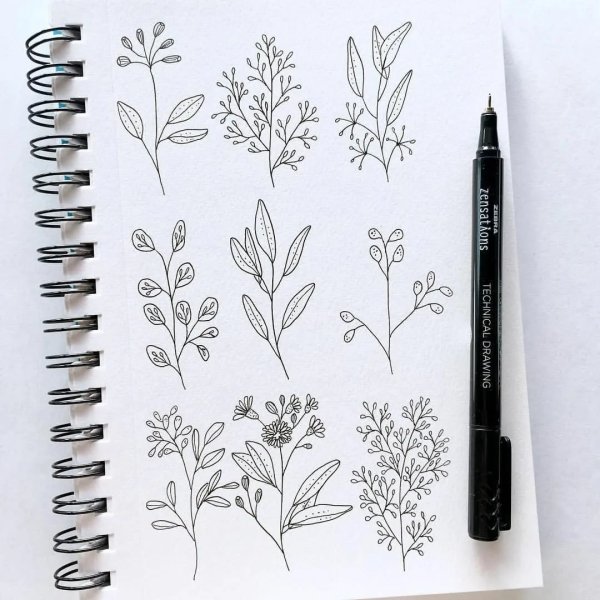 Картинки для срисовки чёрной ручкой