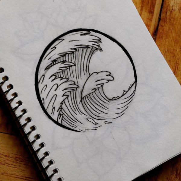 Рисуноки чёрной ручкой