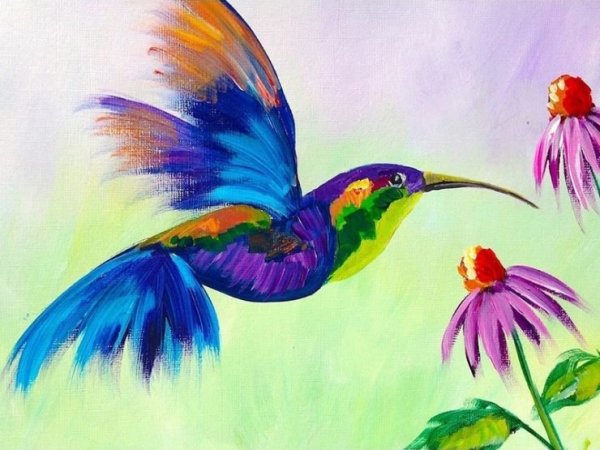 Рисунки красками