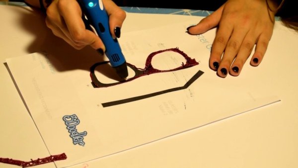 Перо из 3д ручка