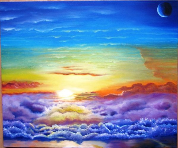 Картины на холсте небо