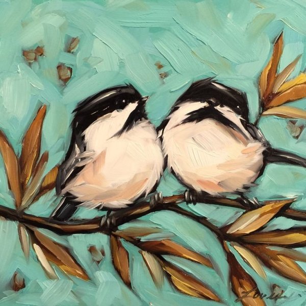 Правополушарное рисование птицы