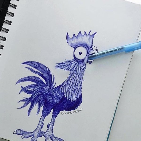 Рисунки ручкой легкие