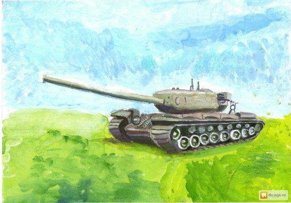 Танк рисунок