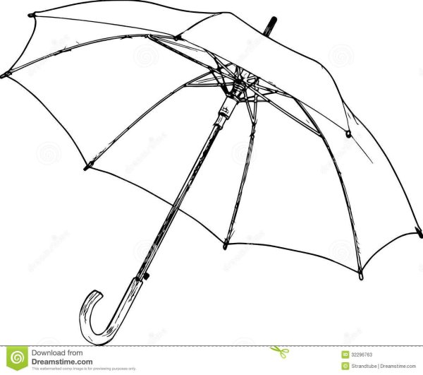 Зонт карандашом