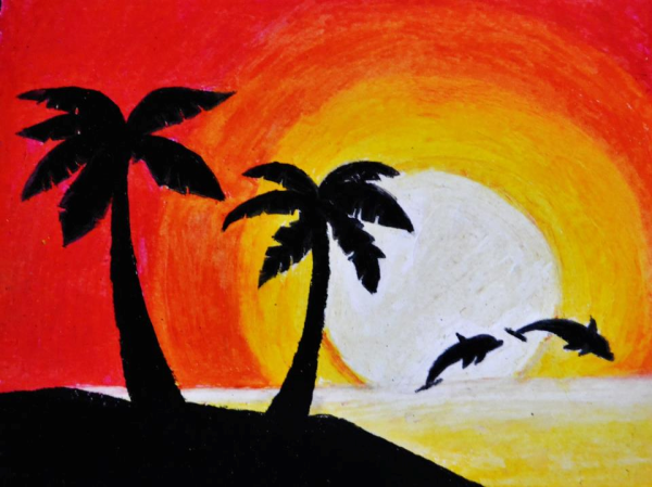 Картины гуашью