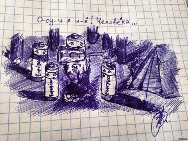 Рисунки в тетради