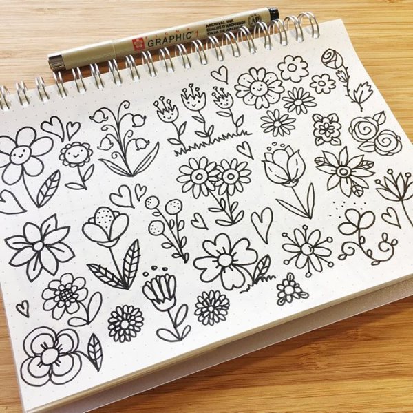 Рисунки для скетчбука лёгкие