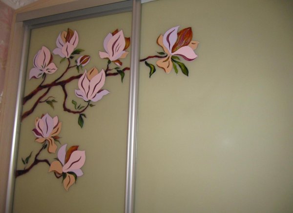 Рисование на зеркале акриловыми красками