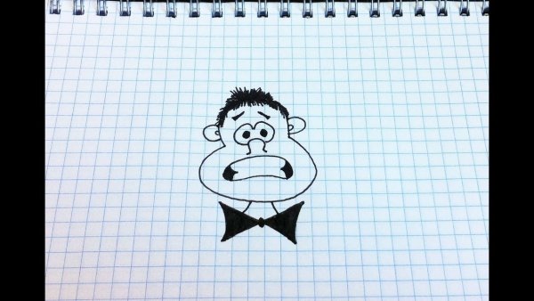 Рисунки чёрной ручкой