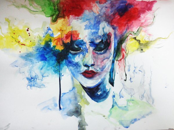 Рисунки акварелью современные