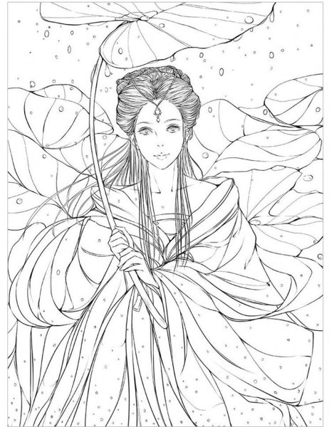 Раскраски в японском стиле