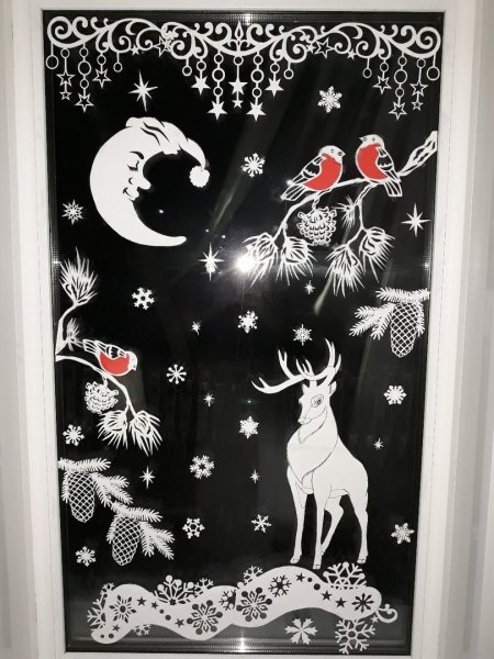 Зимний пейзаж гуашью для детей