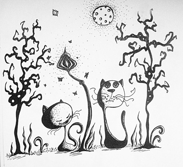 Рисунок ручкой для начинающих