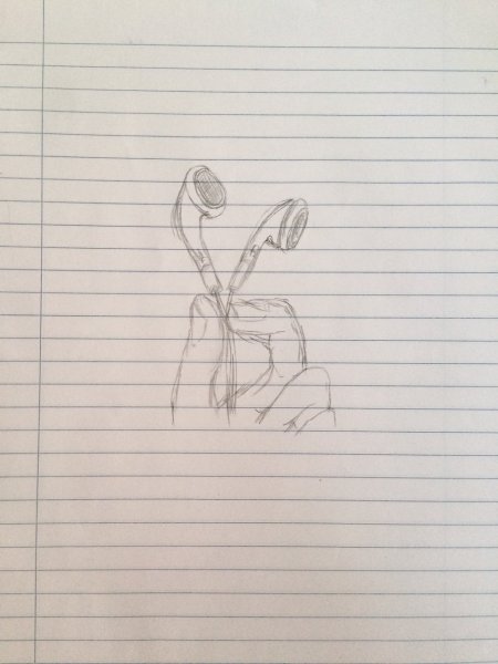 Рисунки карандашом в тетради в линейку