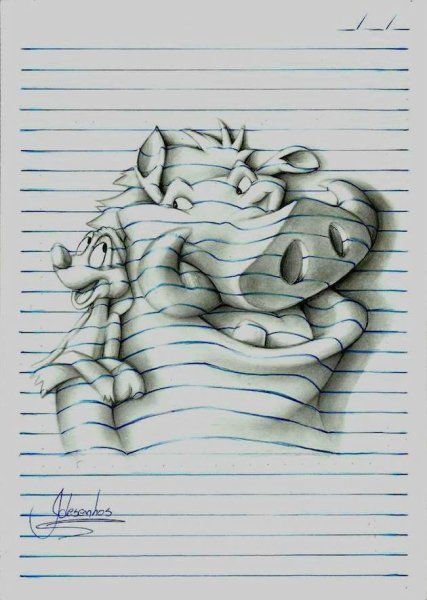 Объемные рисунки