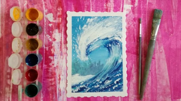 Акриловые краски для рисования на холсте