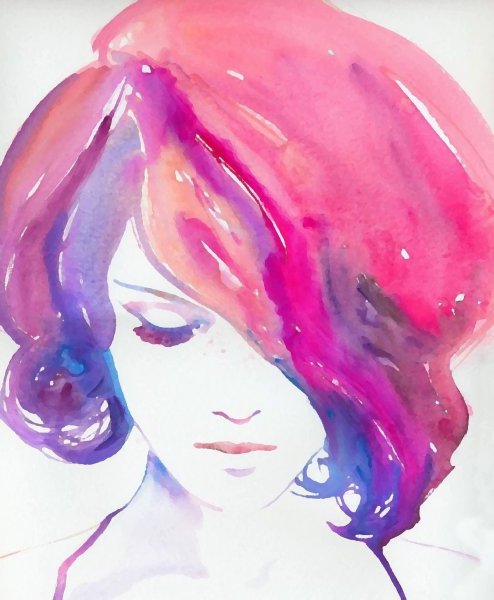 Рисунки красками акварелью легкие